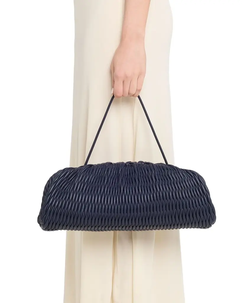 A.L.C. Faye Quilted Vegan Leather Clutch Bag | Image 1 A.L.C. Faye Quilted Vegan Leather Clutch Bag | Image 1