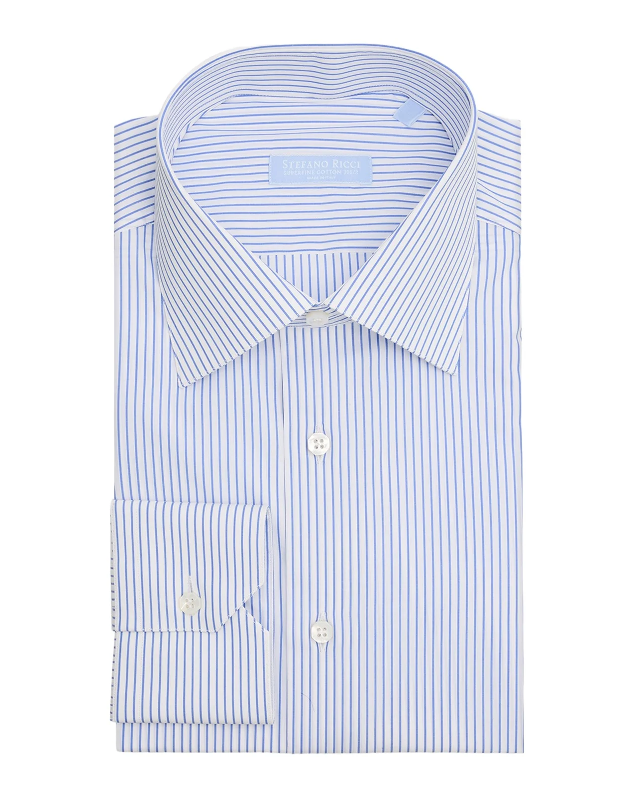 Men's Cotton Pinstripe Dress Shirt