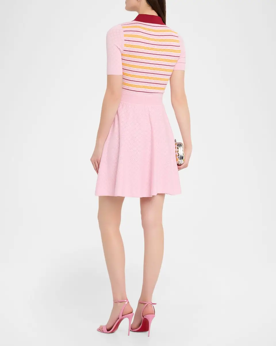 PH5 Joshua Pointelle-Knit Mini Shirtdress | Thumbnail 3 PH5 Joshua Pointelle-Knit Mini Shirtdress | Thumbnail 3