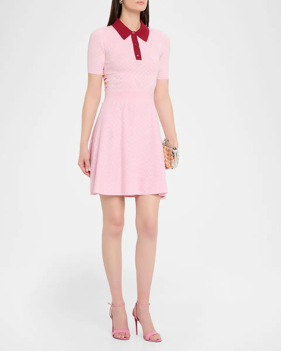 PH5 Joshua Pointelle-Knit Mini Shirtdress | Thumbnail 4 PH5 Joshua Pointelle-Knit Mini Shirtdress | Thumbnail 4