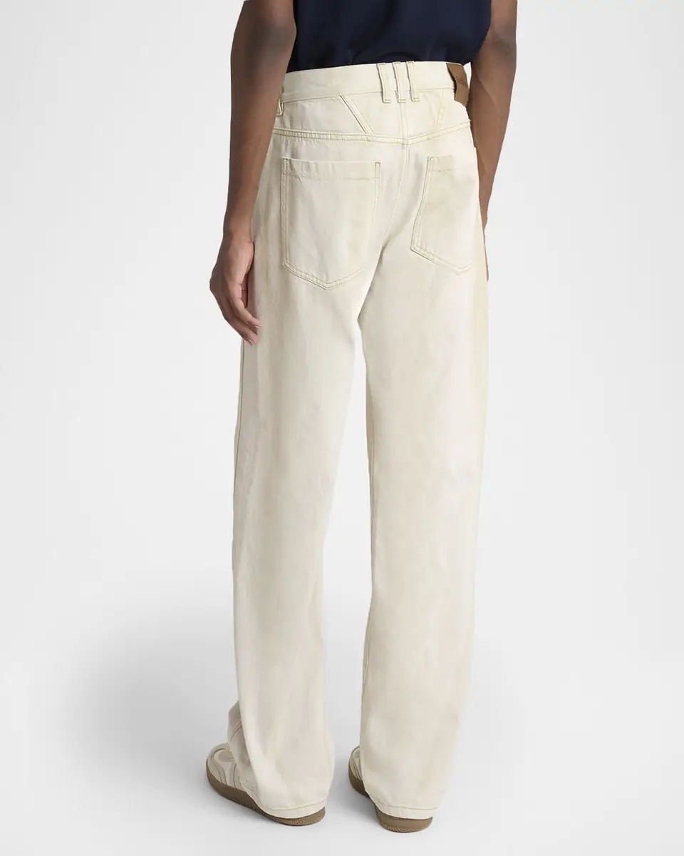 Balmain Men's Relaxed Faded Denim Jeans | Thumbnail 3