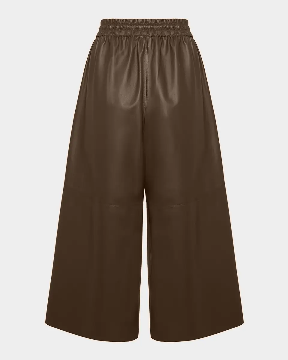 Yves Salomon Lambskin Leather Culotte Pants | Thumbnail 2