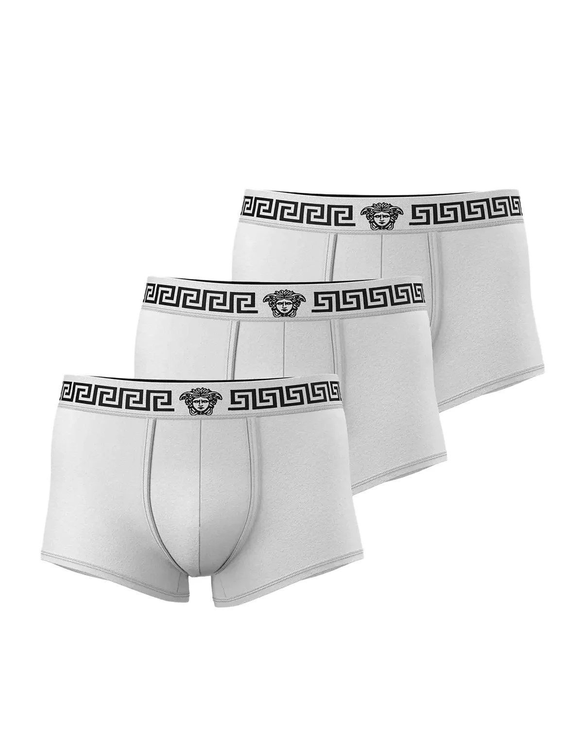 Men's Medusa La Greca 3-Pack Trunk Briefs