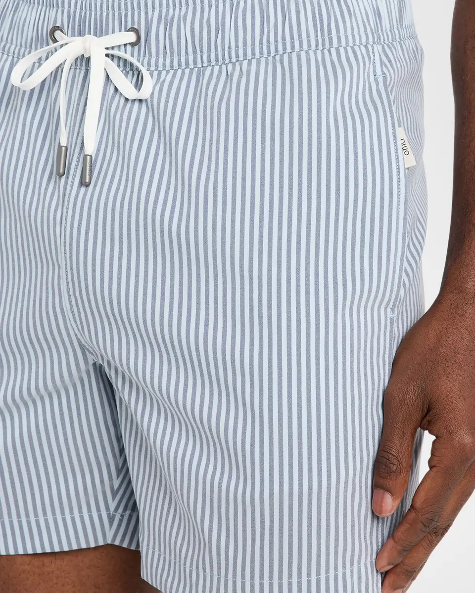 Onia Men's Charles 5" Inseam Stripe Swim Trunks | Thumbnail 4 Onia Men's Charles 5" Inseam Stripe Swim Trunks | Thumbnail 4