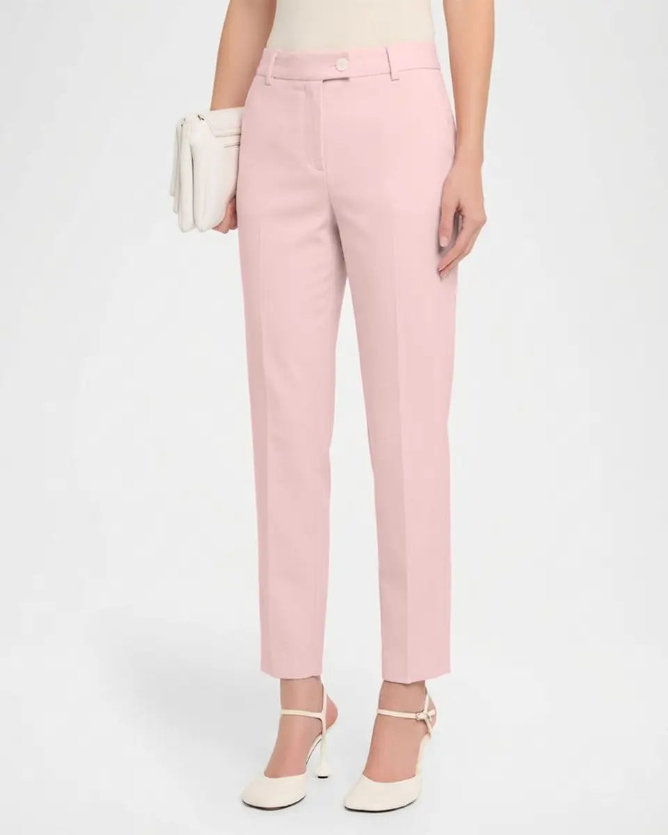 Maison Common Cotton Stretch Straight-Leg Ankle Trousers | Thumbnail 3