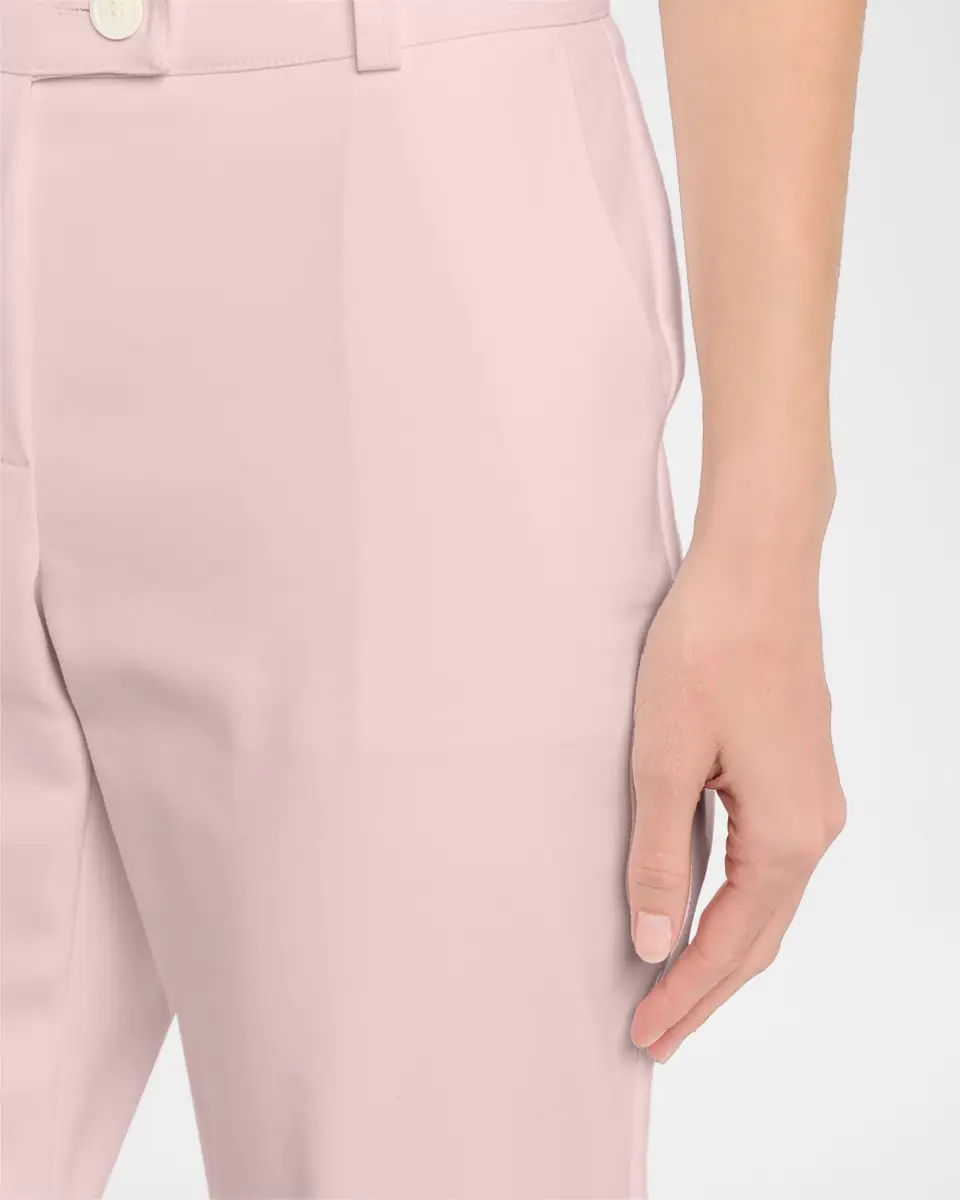 Maison Common Cotton Stretch Straight-Leg Ankle Trousers | Thumbnail 4