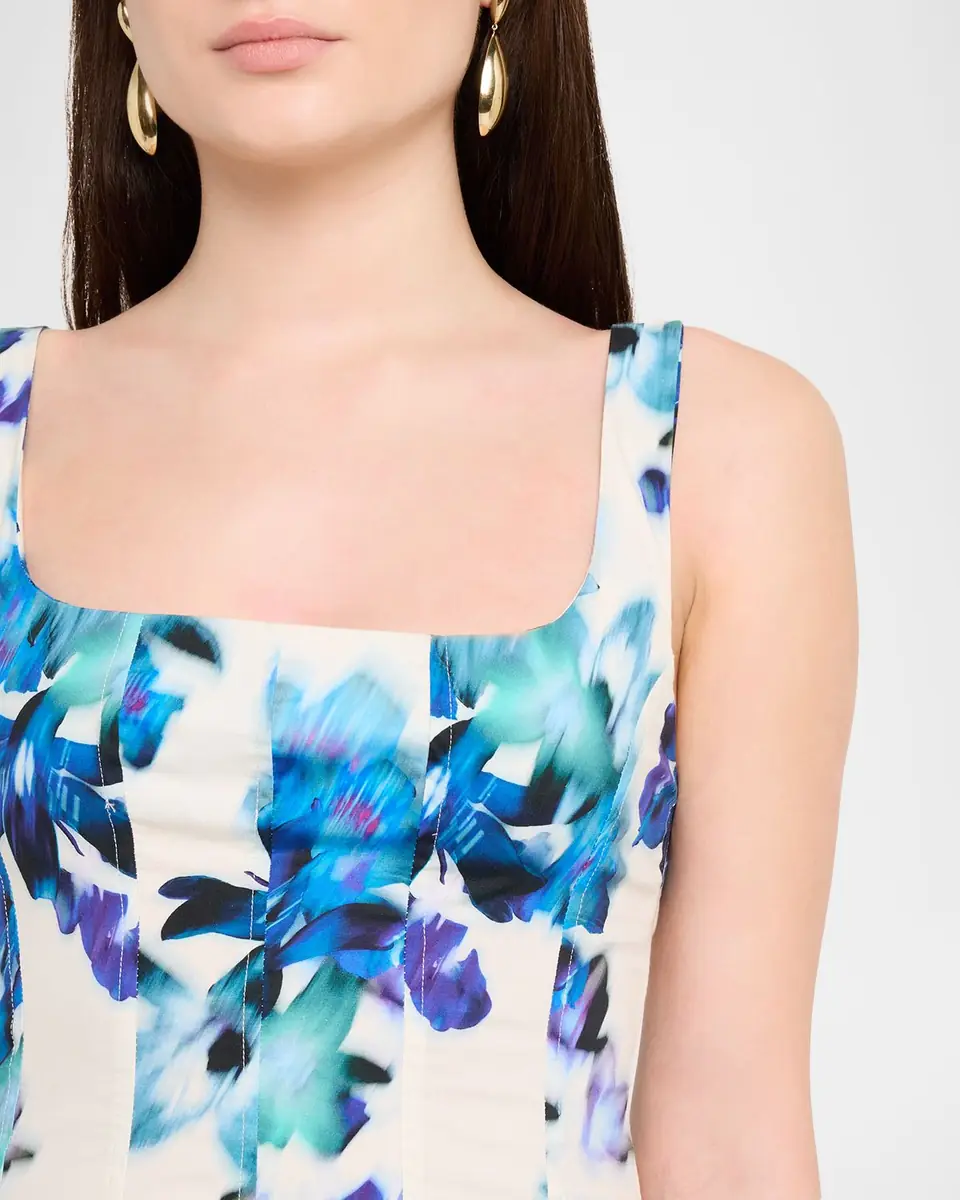 MISA Los Angeles Lottie Blurred Bouquet Mini Dress | Thumbnail 5 MISA Los Angeles Lottie Blurred Bouquet Mini Dress | Thumbnail 5