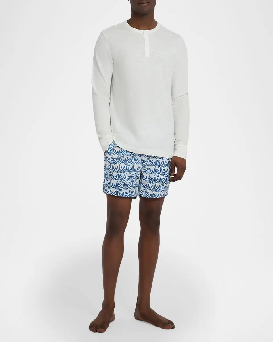 Onia Men's Slub Cotton Long-Sleeve Henley | Thumbnail 2 Onia Men's Slub Cotton Long-Sleeve Henley | Thumbnail 2