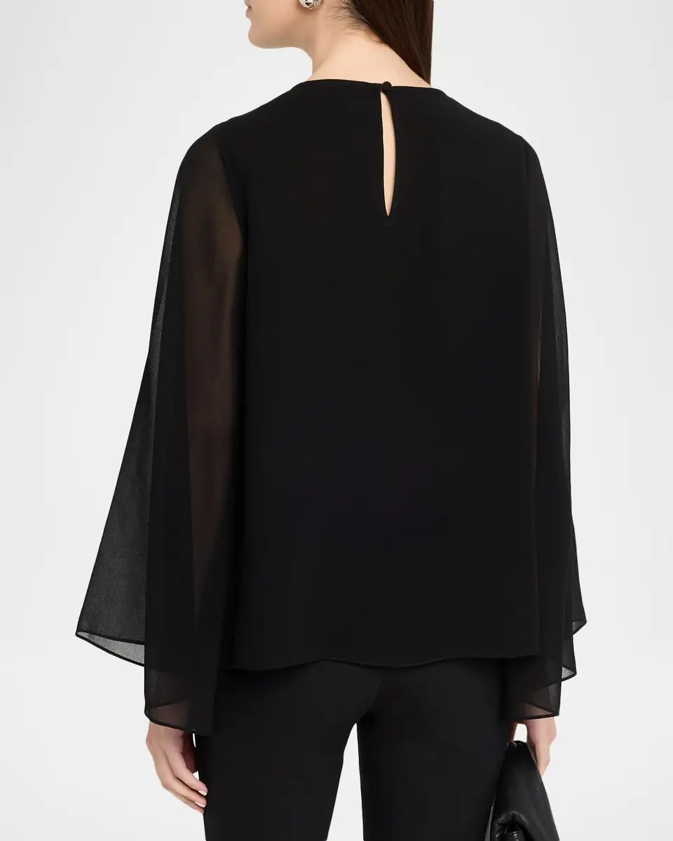 Ungaro Nastasia Sheer-Sleeve Bead & Sequin Blouse | Thumbnail 2 Ungaro Nastasia Sheer-Sleeve Bead & Sequin Blouse | Thumbnail 2