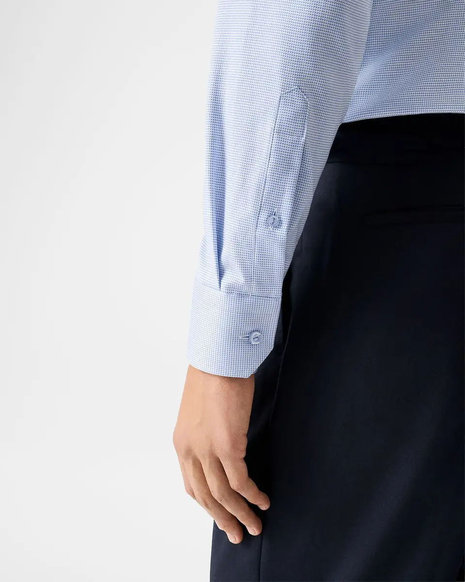 Eton Men's Contemporary-Fit Organic Cotton Twill Dress Shirt | Thumbnail 8