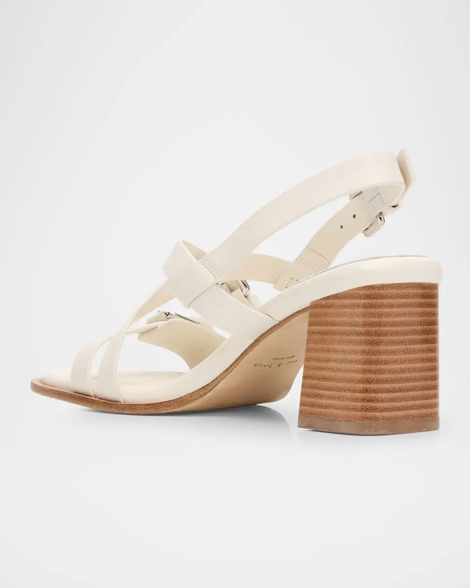 rag & bone Harlow Leather Mid-Heel Slingback Sandals | Thumbnail 2