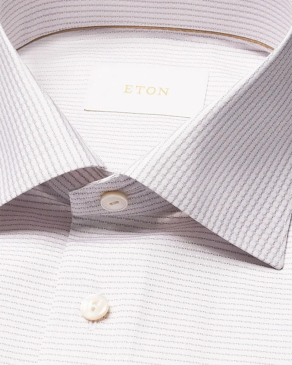 Eton Men's Contemporary Fit Micro-Pattern Elevated Dress Shirt | Thumbnail 5 Eton Men's Contemporary Fit Micro-Pattern Elevated Dress Shirt | Thumbnail 5