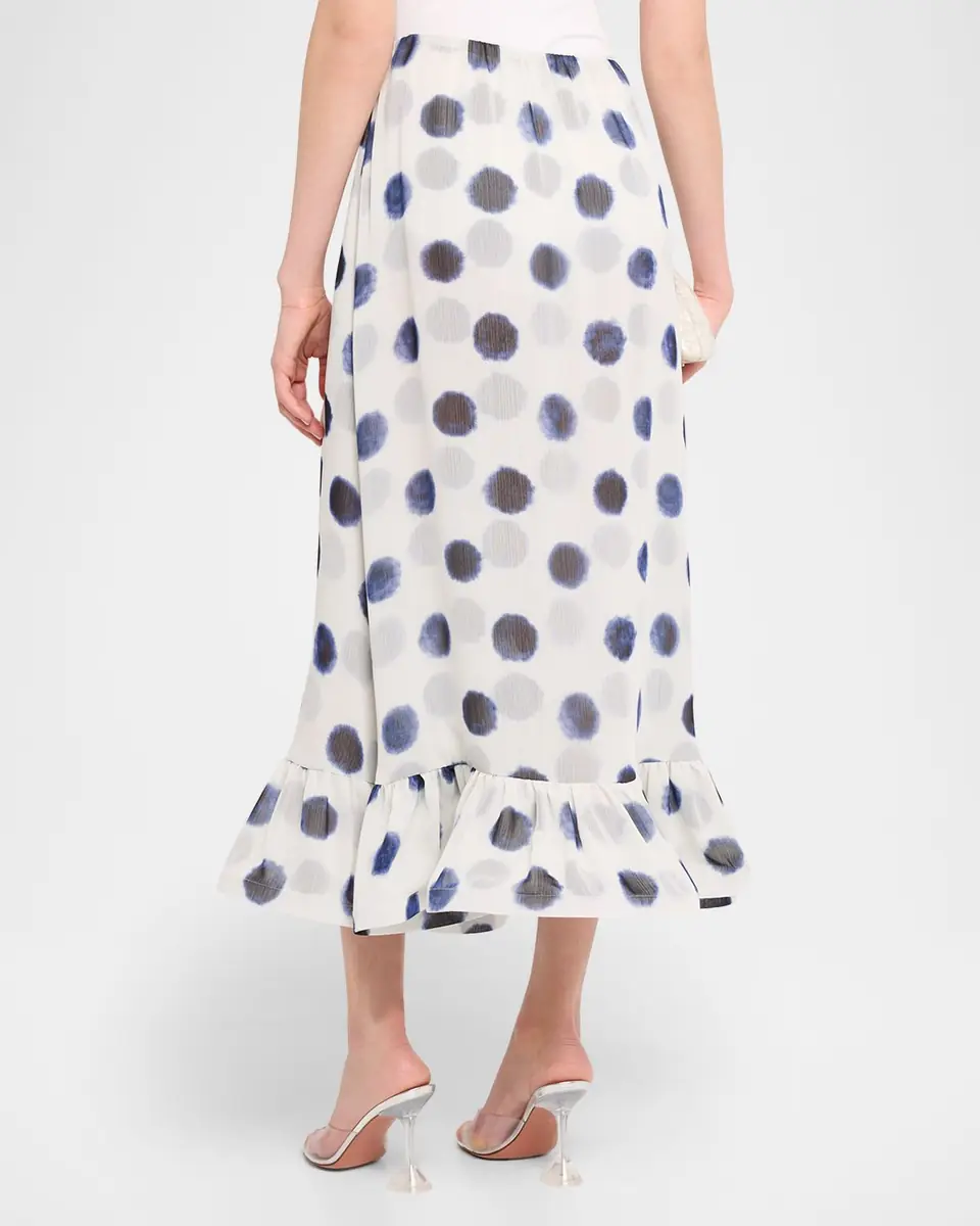 MISA Los Angeles Hope Polka-Dot Chiffon Maxi Skirt | Thumbnail 2 MISA Los Angeles Hope Polka-Dot Chiffon Maxi Skirt | Thumbnail 2