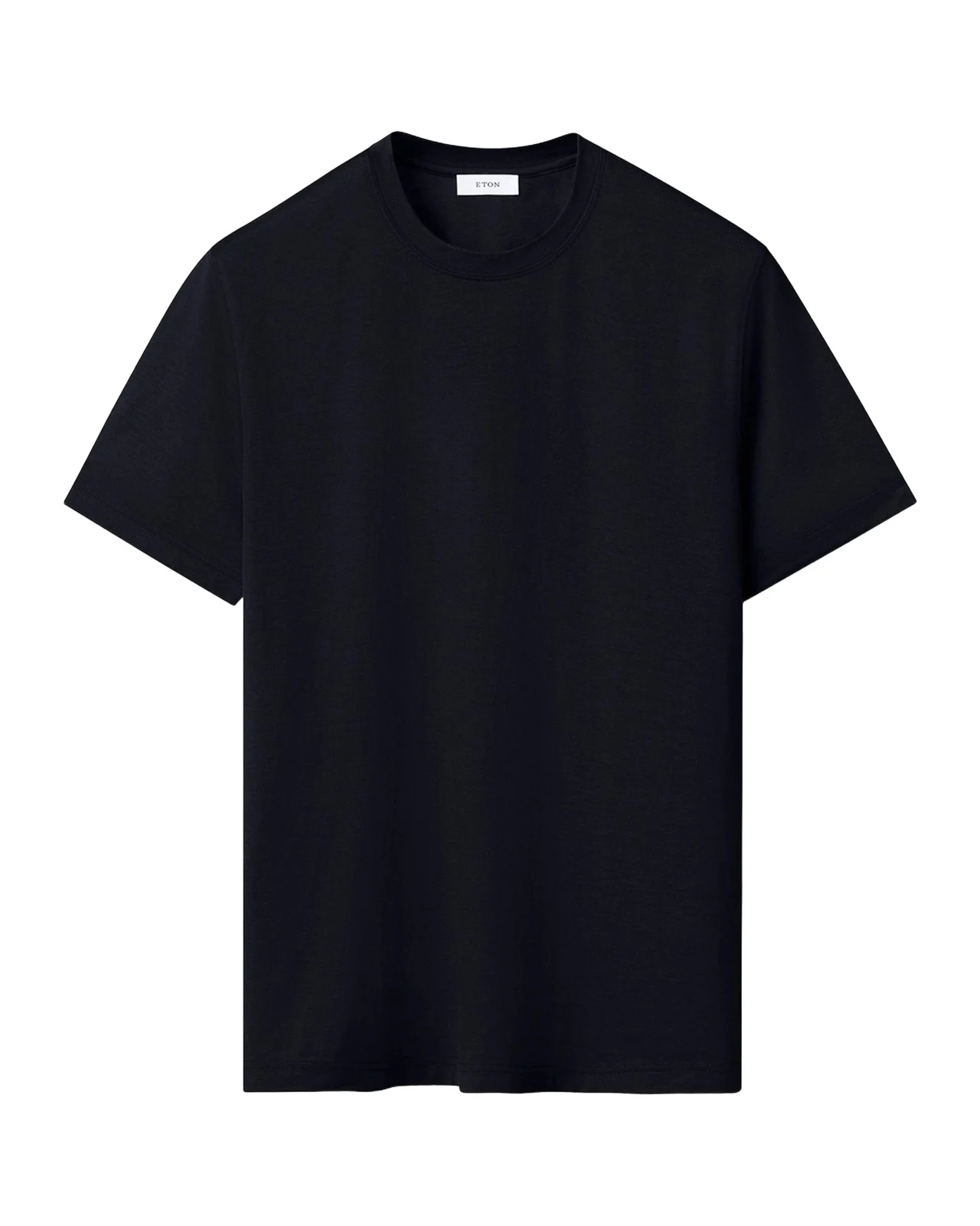 Men's Cotton and Silk Solid Crewneck T-Shirt Men's Cotton and Silk Solid Crewneck T-Shirt