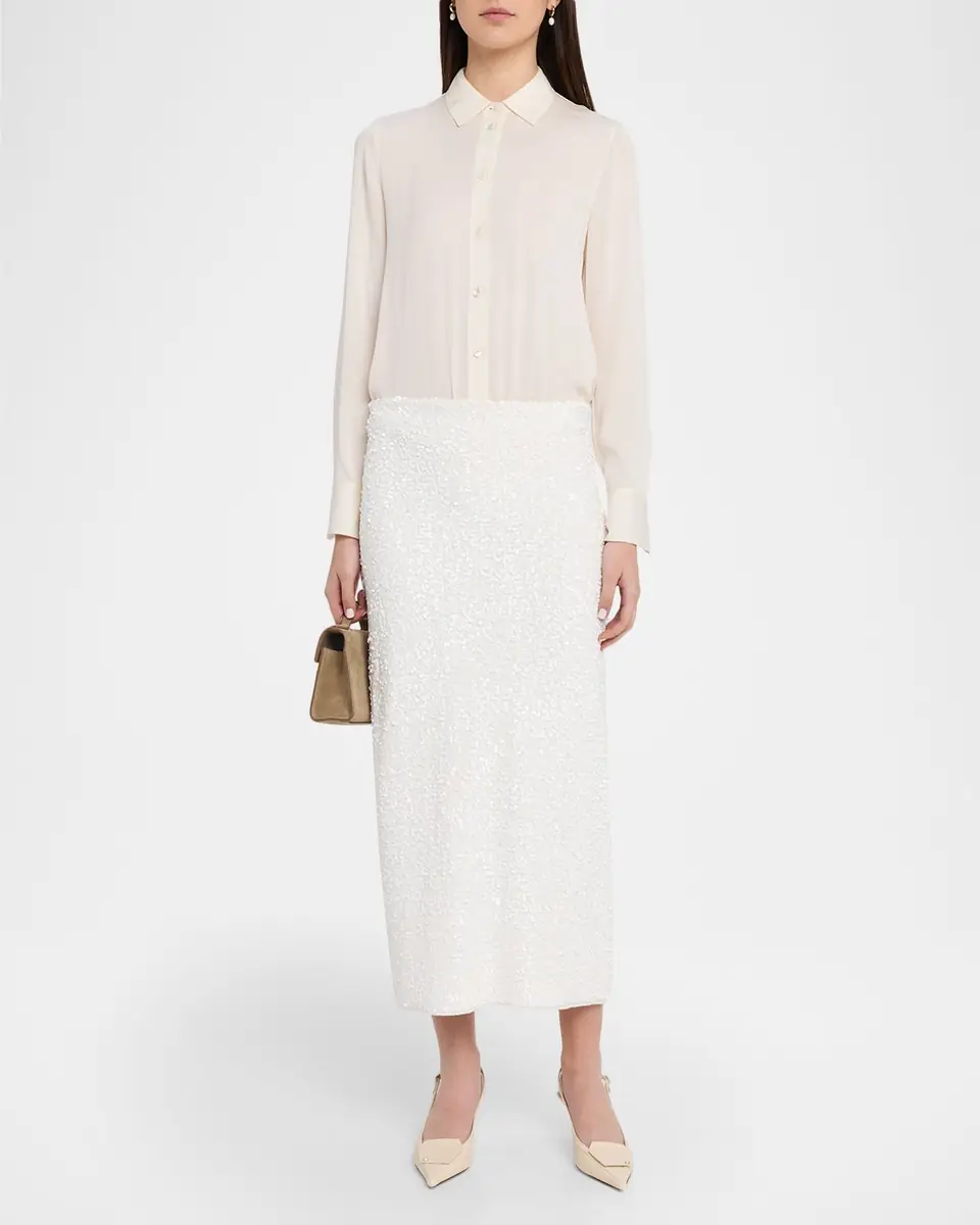 Adam Lippes Leto Sequined Midi Skirt | Thumbnail 2 Adam Lippes Leto Sequined Midi Skirt | Thumbnail 2