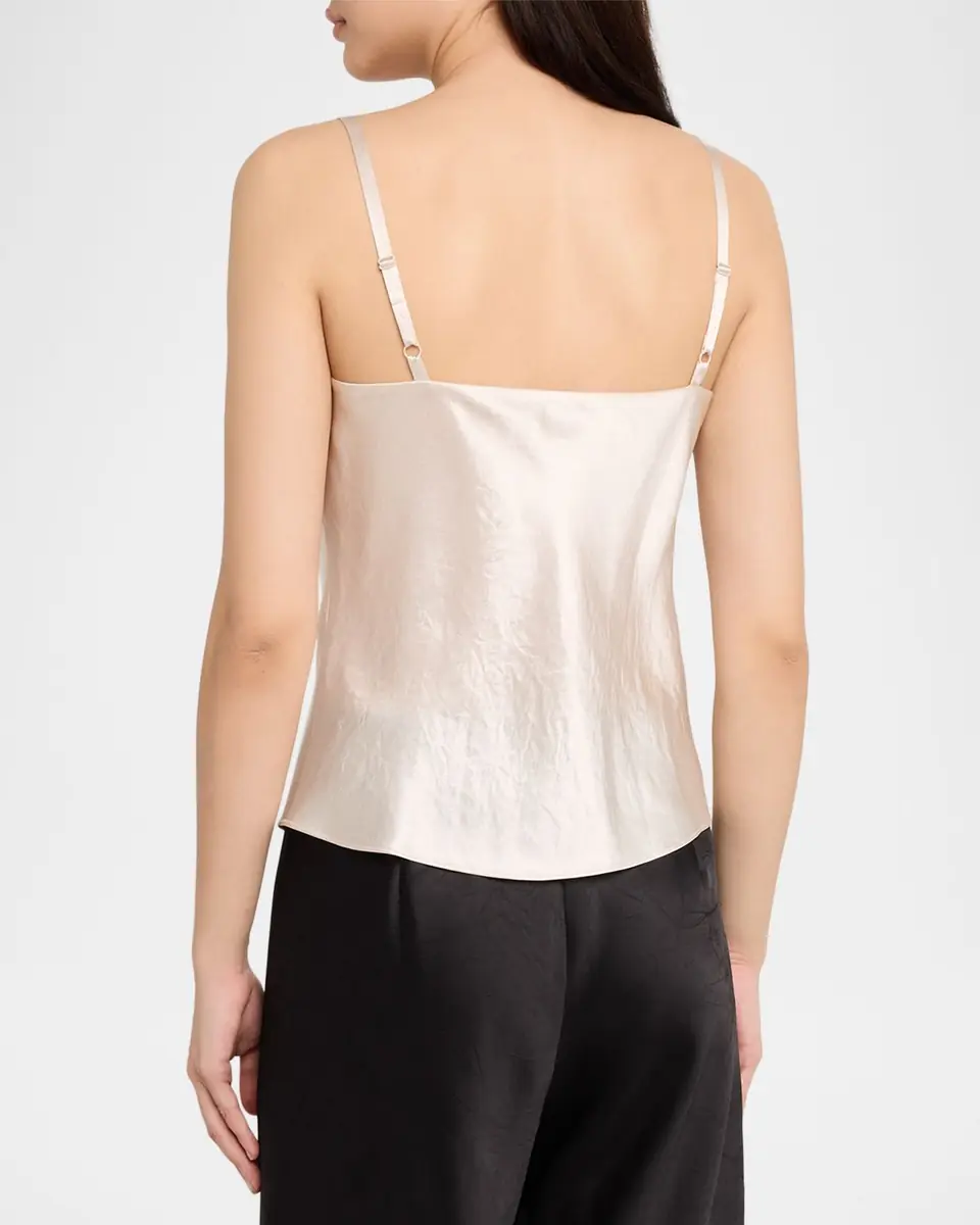 Vince Satin V-Neck Cami | Thumbnail 2