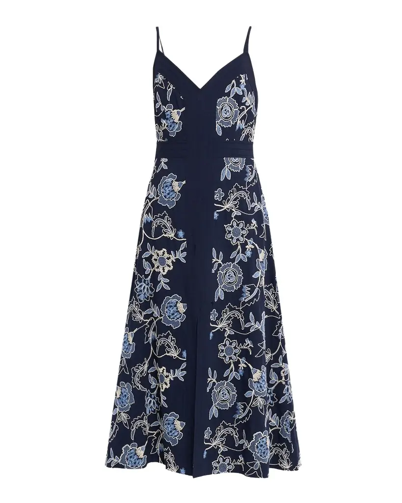 Madden Embroidered Midi Dress