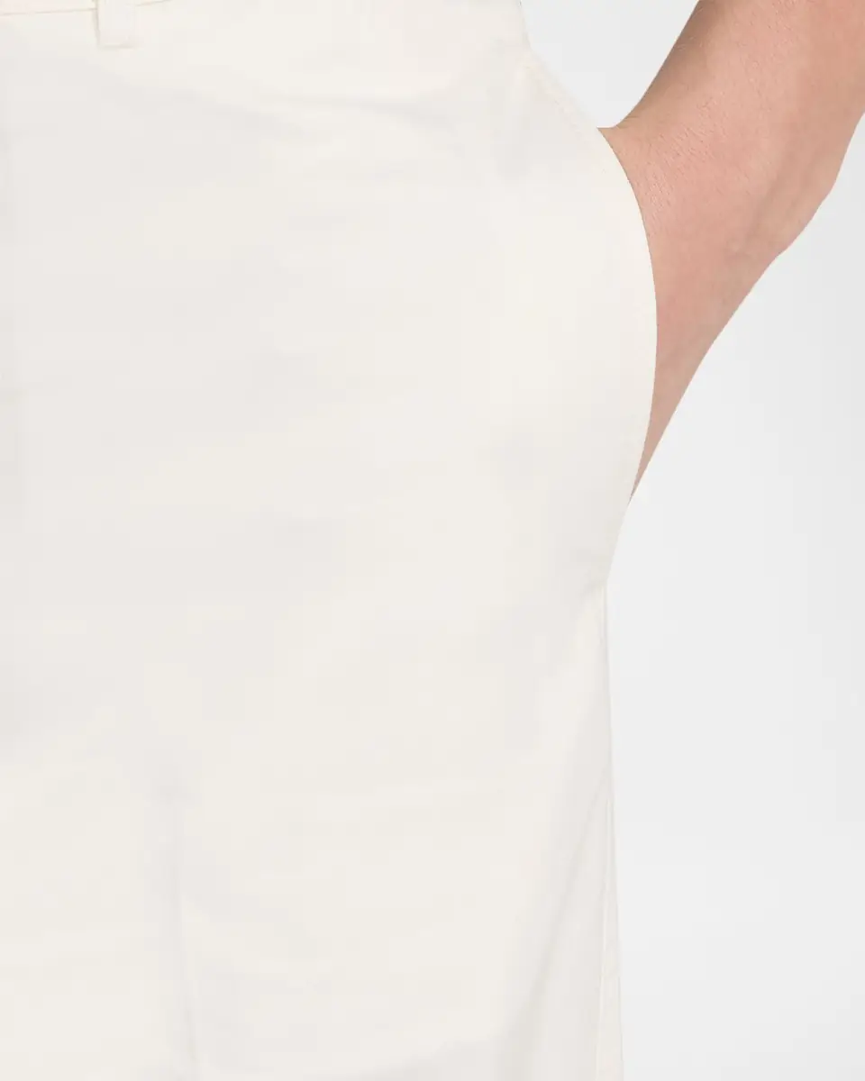 Emporio Armani Men's Cotton and Silk Flat Front Trousers | Thumbnail 4 Emporio Armani Men's Cotton and Silk Flat Front Trousers | Thumbnail 4