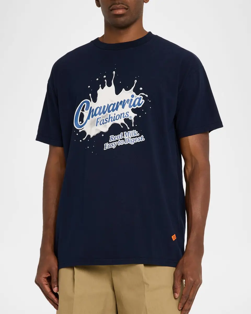 Willy Chavarria Men's Wille Leche Easy T-Shirt | Thumbnail 4 Willy Chavarria Men's Wille Leche Easy T-Shirt | Thumbnail 4