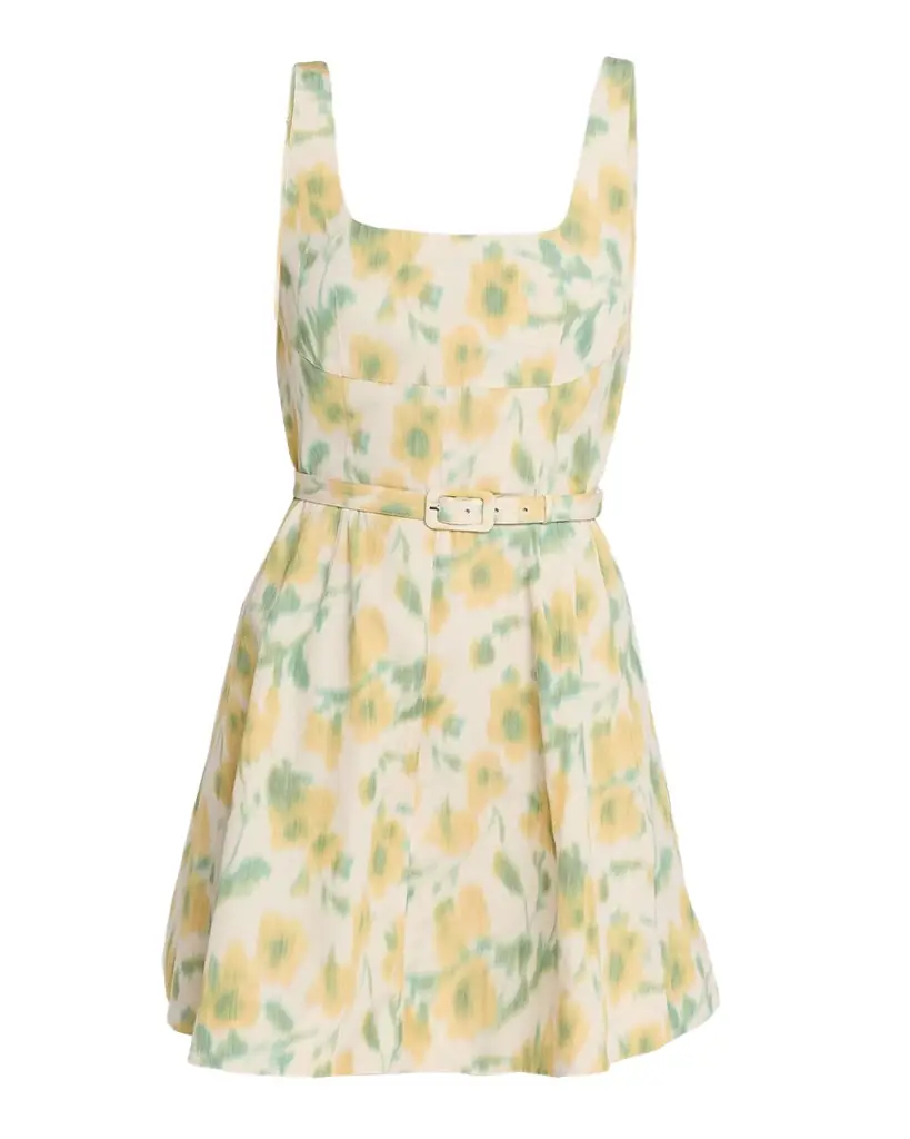Tanya Taylor Paige Floral Taffeta Mini Dress | Image 1 Tanya Taylor Paige Floral Taffeta Mini Dress | Image 1