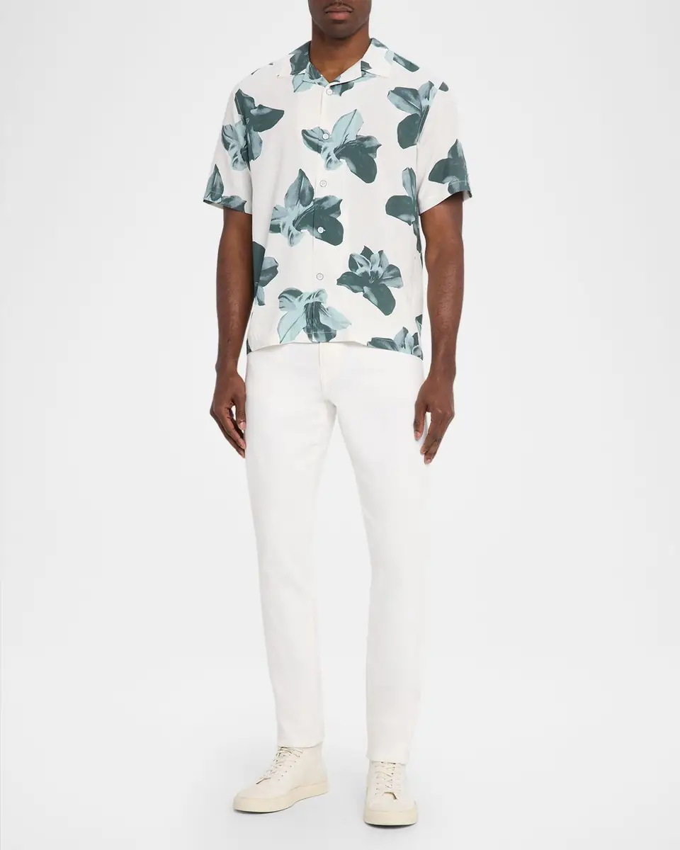 rag & bone Men's Avery Floral Viscose Short-Sleeve Shirt | Thumbnail 2