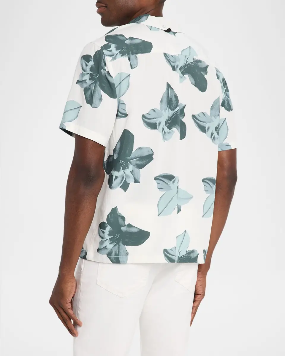 rag & bone Men's Avery Floral Viscose Short-Sleeve Shirt | Thumbnail 3