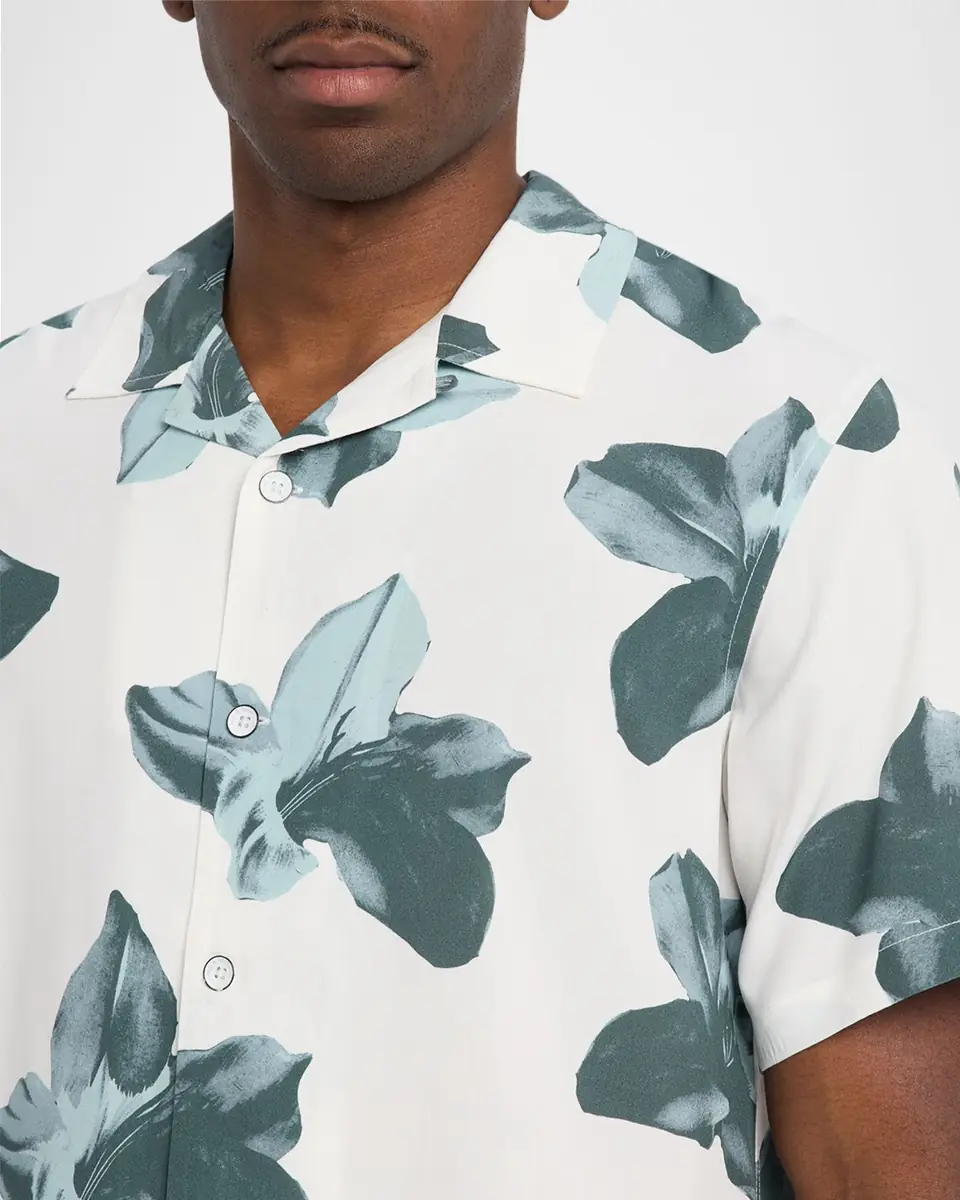 rag & bone Men's Avery Floral Viscose Short-Sleeve Shirt | Thumbnail 5
