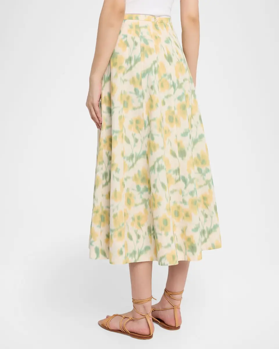 Tanya Taylor Tavia Floral Taffeta Midi Skirt | Thumbnail 3 Tanya Taylor Tavia Floral Taffeta Midi Skirt | Thumbnail 3