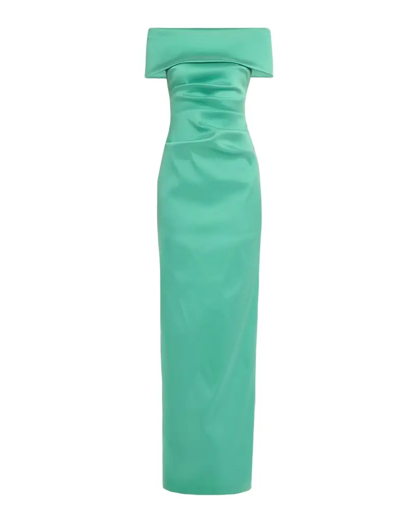 Rickie Freeman for Teri Jon Off-Shoulder Mikado Column Gown | Image 1 Rickie Freeman for Teri Jon Off-Shoulder Mikado Column Gown | Image 1