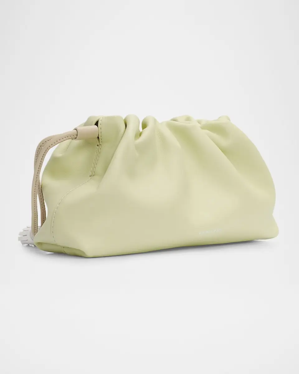 Veronica Beard Stash Small Leather Drawstring Clutch Bag | Thumbnail 3 Veronica Beard Stash Small Leather Drawstring Clutch Bag | Thumbnail 3