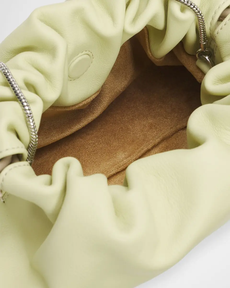 Veronica Beard Stash Small Leather Drawstring Clutch Bag | Thumbnail 4 Veronica Beard Stash Small Leather Drawstring Clutch Bag | Thumbnail 4