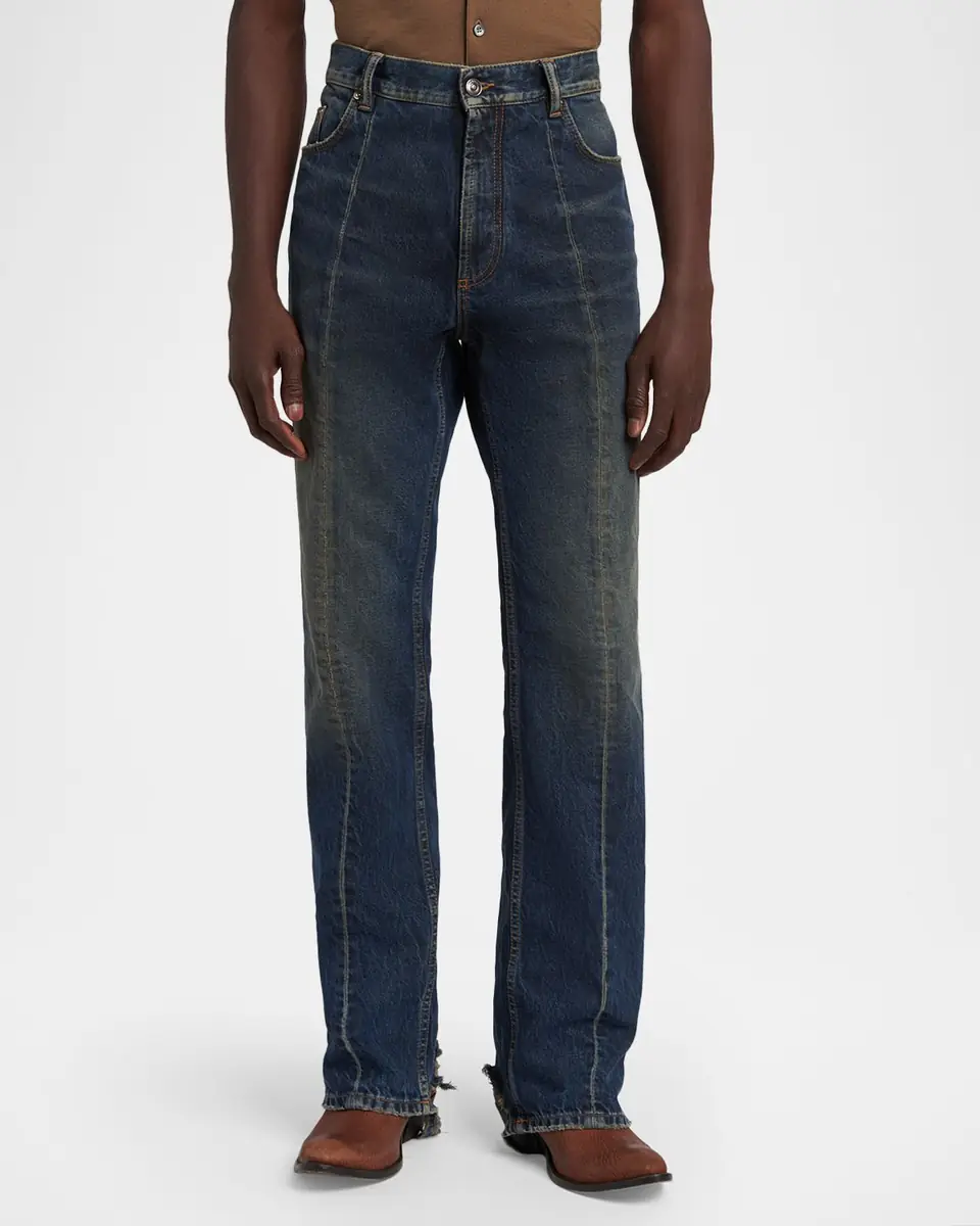 Versace Men's Straight-Leg Denim Jeans | Thumbnail 3 Versace Men's Straight-Leg Denim Jeans | Thumbnail 3