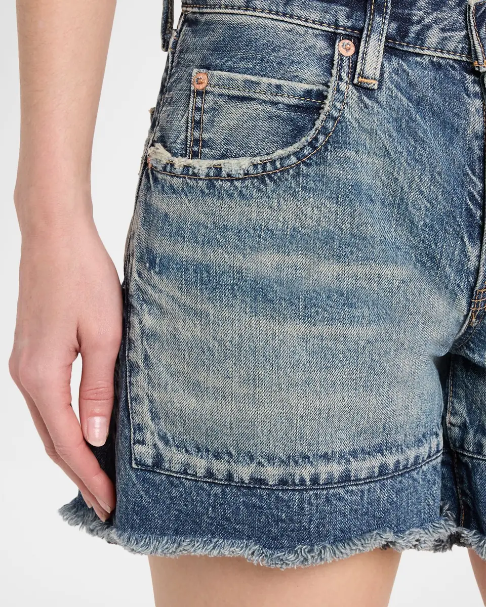 MOUSSY VINTAGE Remo Remake Frayed Denim Shorts | Thumbnail 5 MOUSSY VINTAGE Remo Remake Frayed Denim Shorts | Thumbnail 5