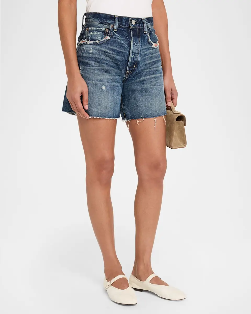 MOUSSY VINTAGE Albion Distressed Denim Shorts | Thumbnail 4 MOUSSY VINTAGE Albion Distressed Denim Shorts | Thumbnail 4