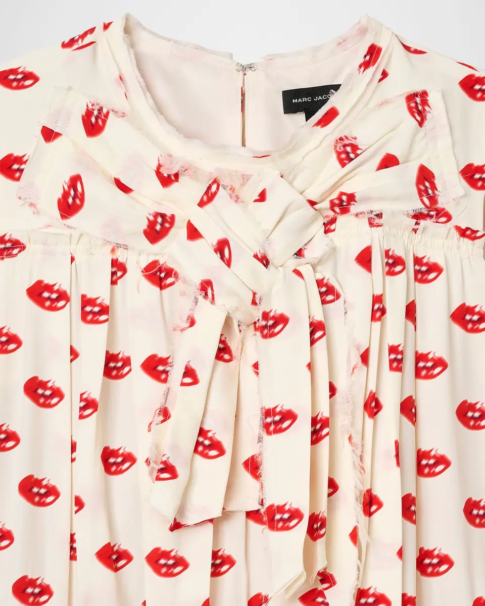 Marc Jacobs Lips Pleated Midi Dress | Thumbnail 5 Marc Jacobs Lips Pleated Midi Dress | Thumbnail 5