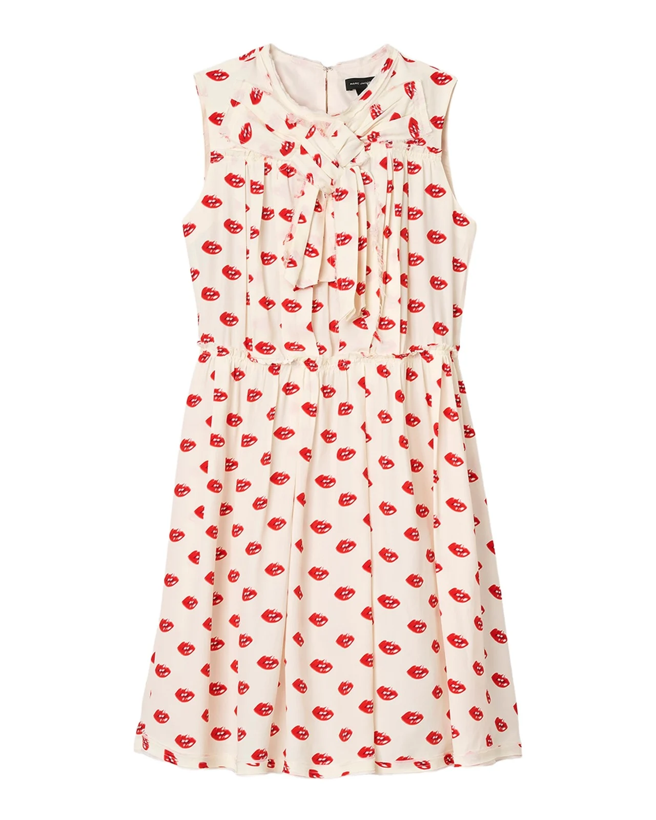 Lips Pleated Midi Dress Lips Pleated Midi Dress