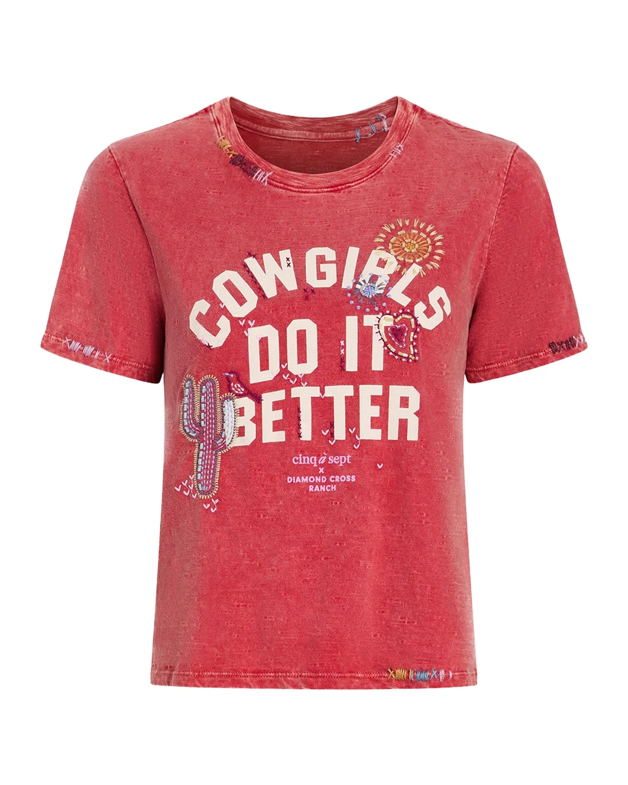 Cinq à Sept Cowgirls Do It Better Shrunken Tee