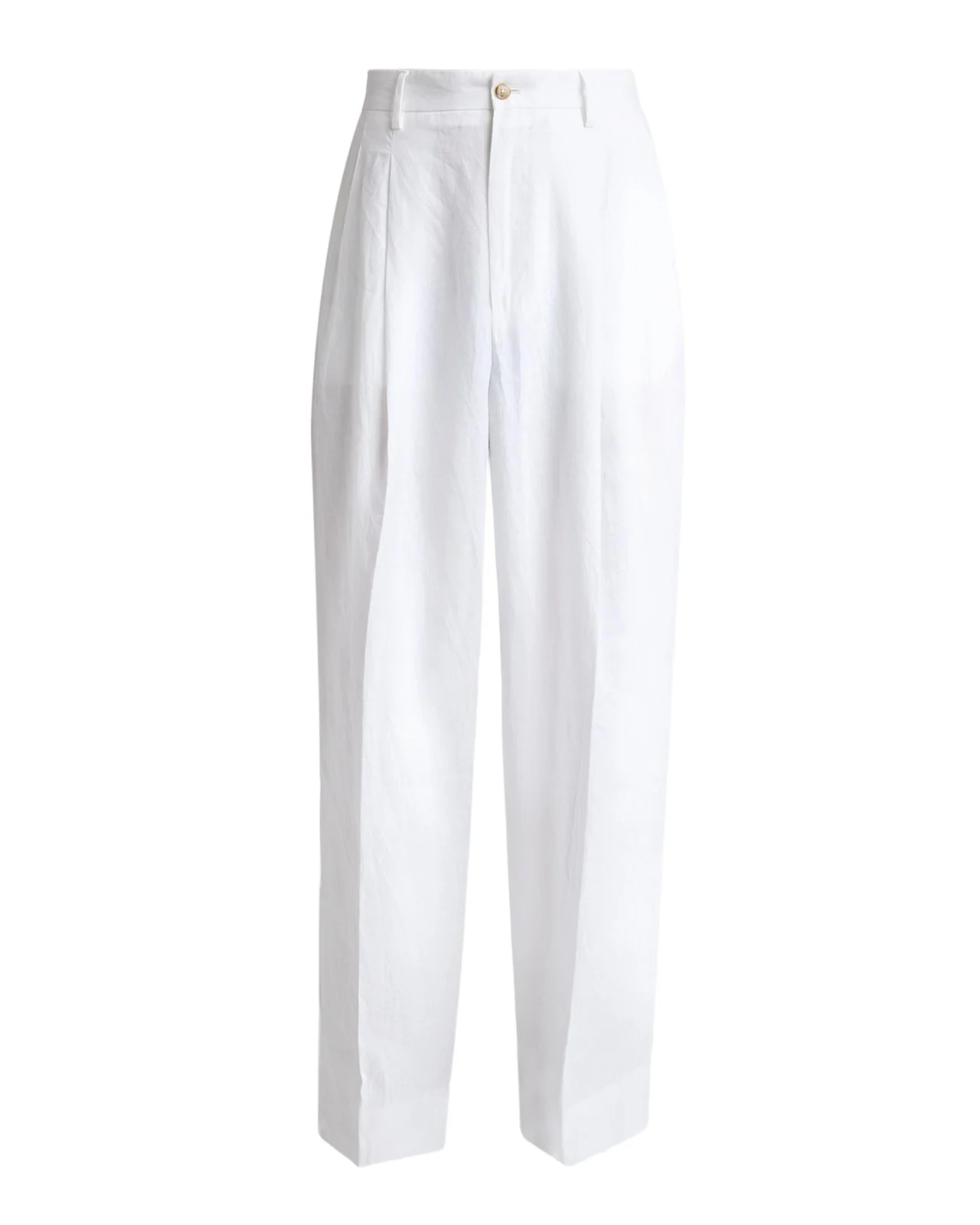 Dolce & Gabbana Men's Linen Wide-Leg Pleated Trousers