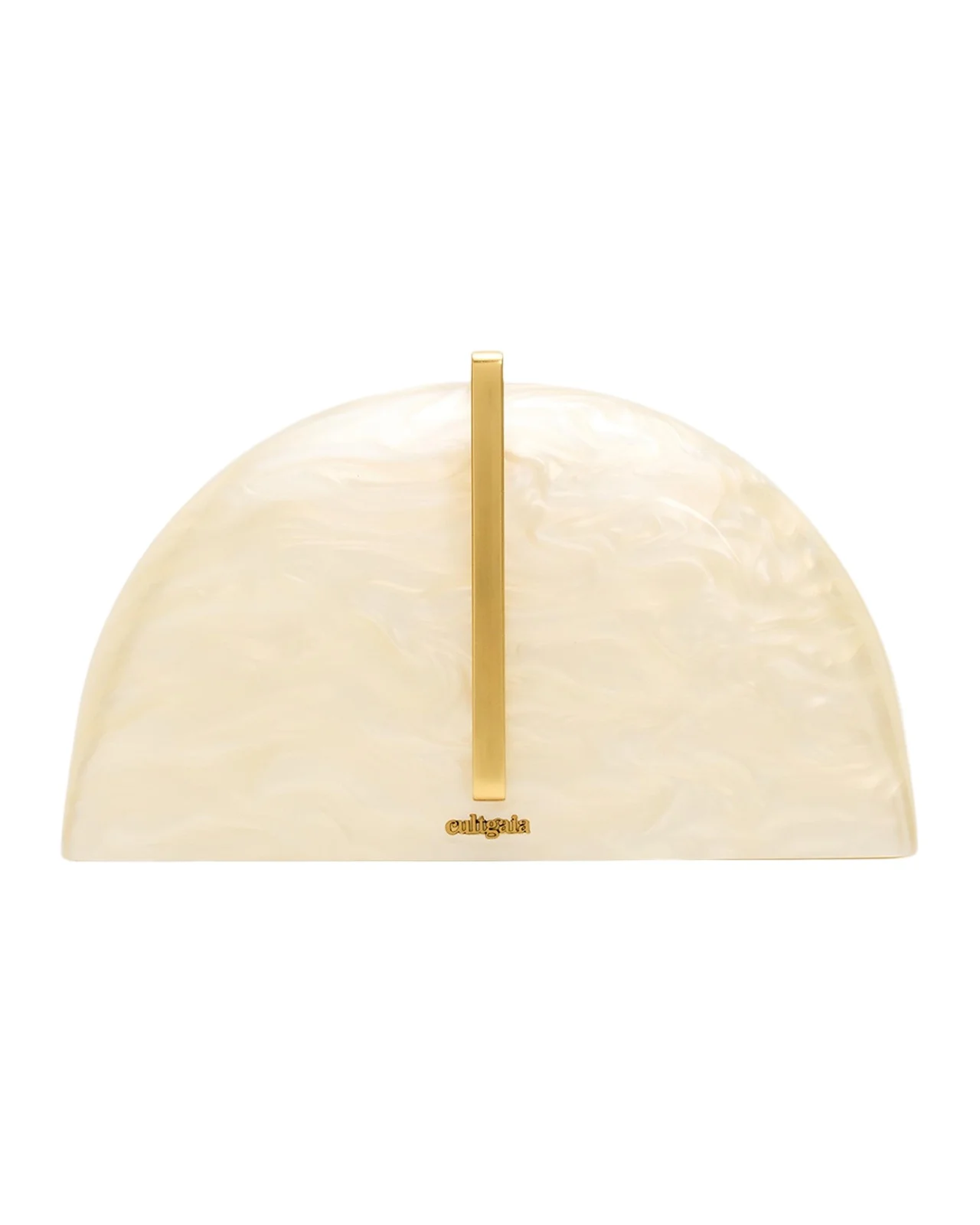 Laguna Acrylic Half-Moon Clutch Bag