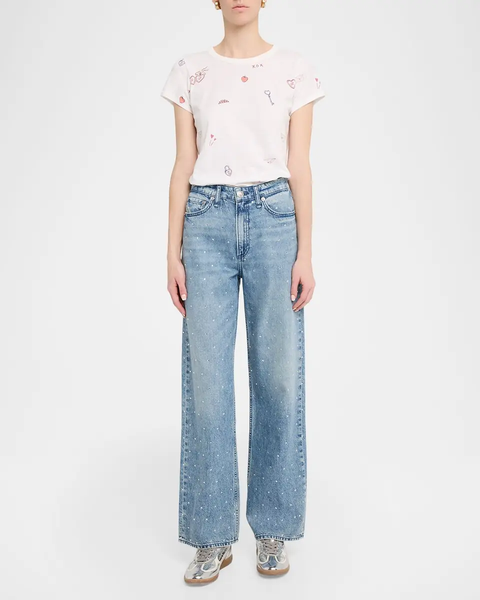 Rag & Bone All-Over Valentines Graphic Tee | Thumbnail 2