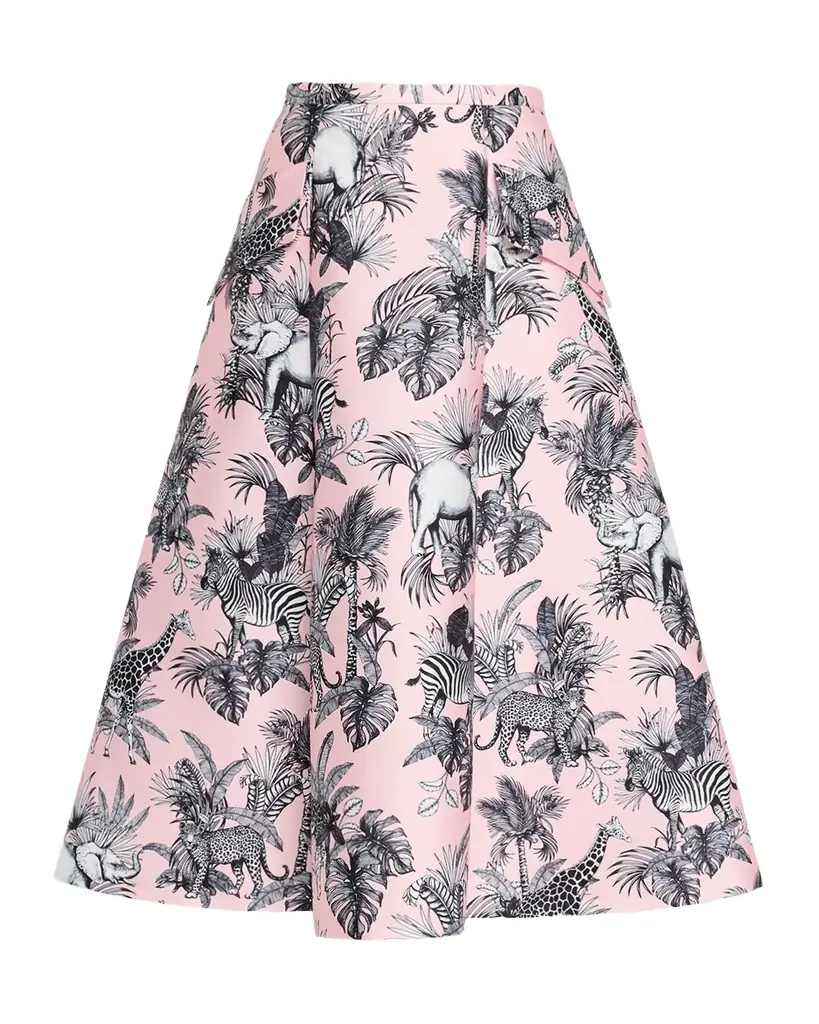 Maison Common African Adventure Pocket A-Line Midi Skirt | Image 1 Maison Common African Adventure Pocket A-Line Midi Skirt | Image 1