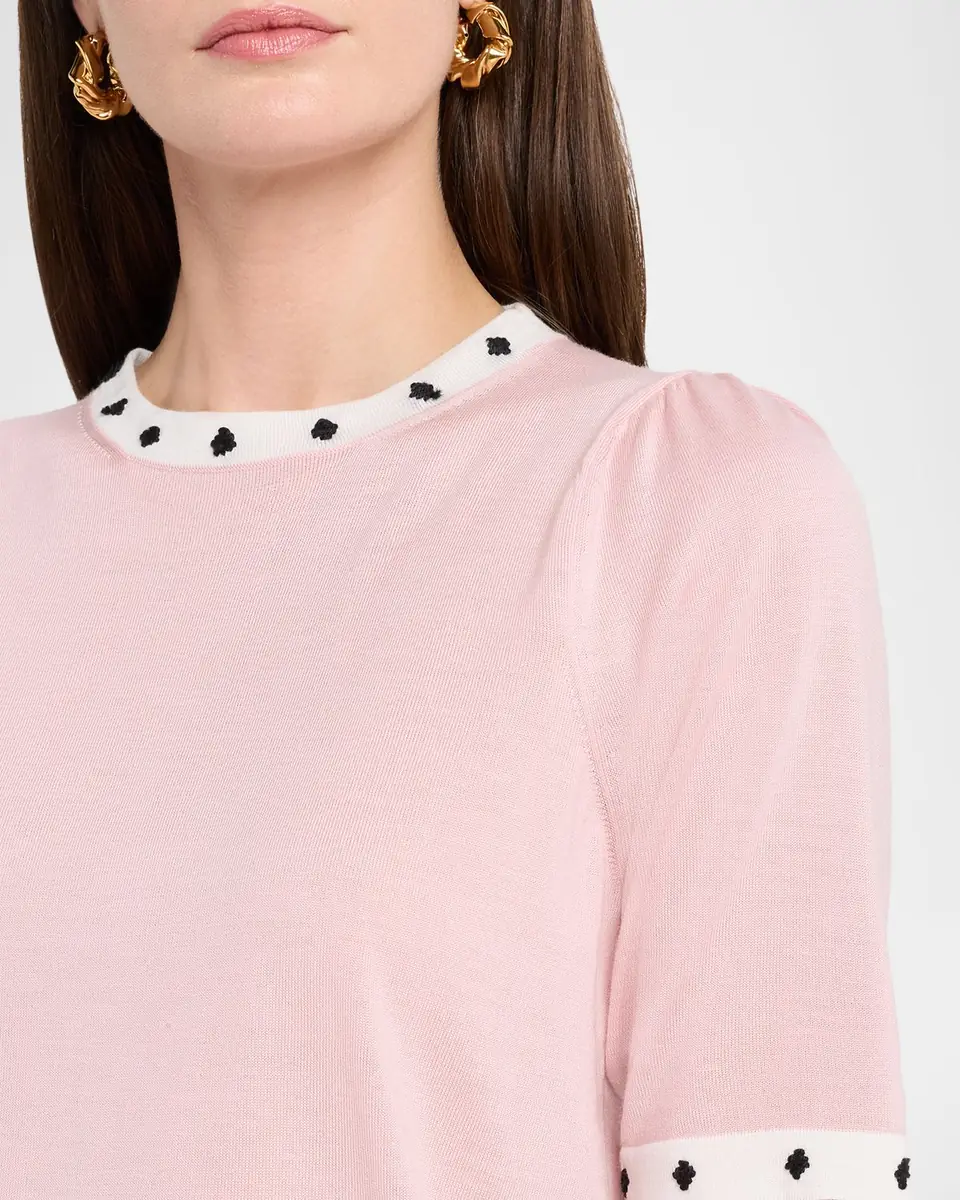 Maison Common Short-Sleeve Cashmere-Blend Sweater | Thumbnail 5 Maison Common Short-Sleeve Cashmere-Blend Sweater | Thumbnail 5