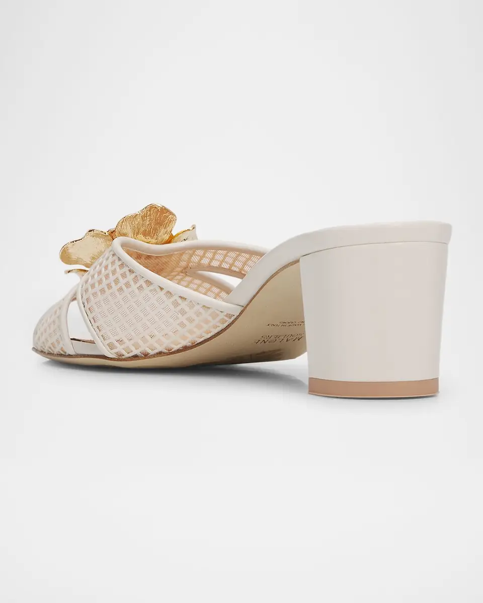 Malone Souliers 45mm Suri Square Mesh and Leather Sandals | Thumbnail 2 Malone Souliers 45mm Suri Square Mesh and Leather Sandals | Thumbnail 2