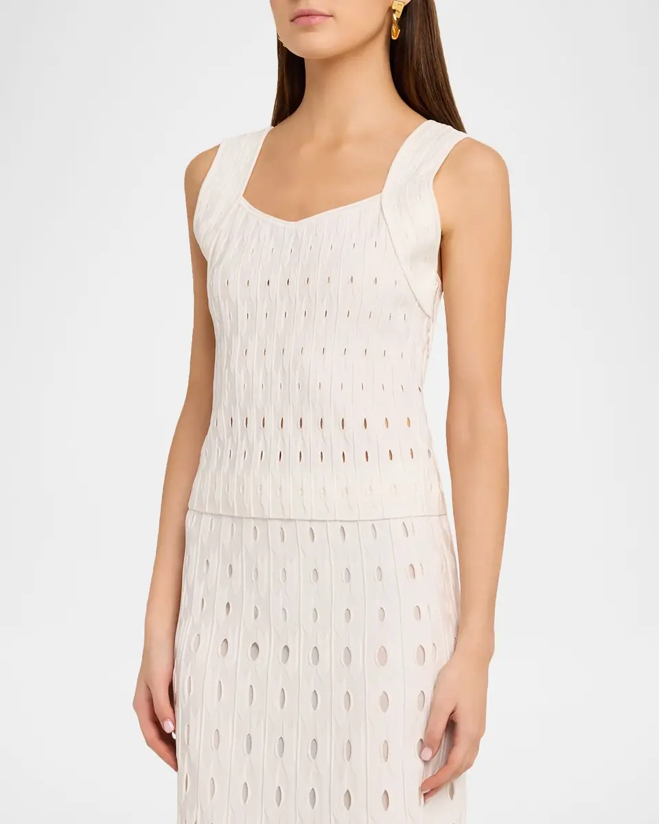 SIMKHAI Gentry Knit Tank Top | Thumbnail 3 SIMKHAI Gentry Knit Tank Top | Thumbnail 3