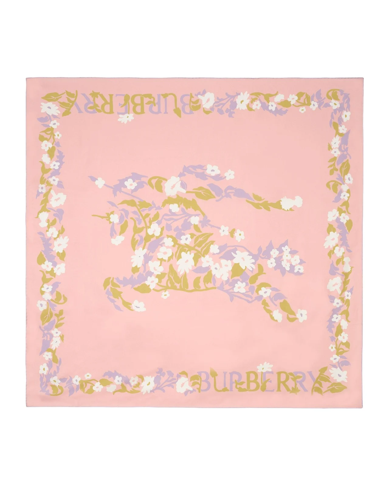 Floral EKD Silk Scarf Floral EKD Silk Scarf