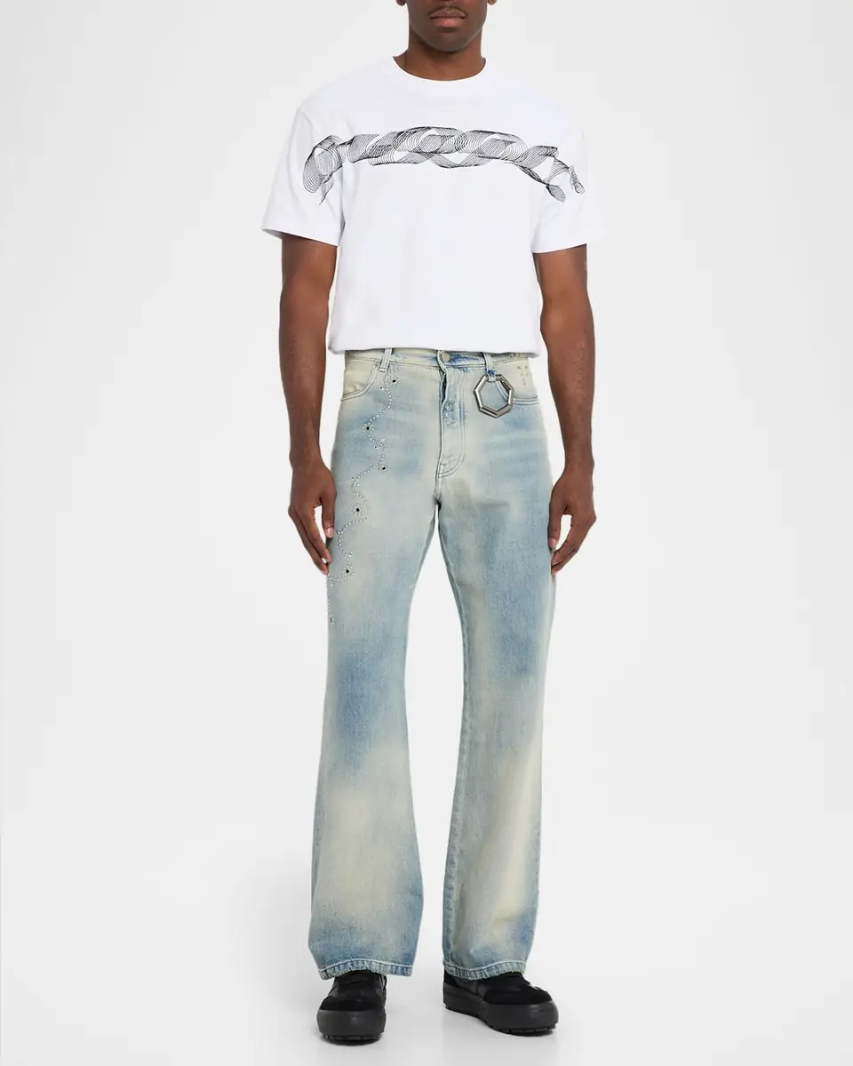 Alchemist Men's Studio Embellished Bootcut Jeans | Thumbnail 2 Alchemist Men's Studio Embellished Bootcut Jeans | Thumbnail 2
