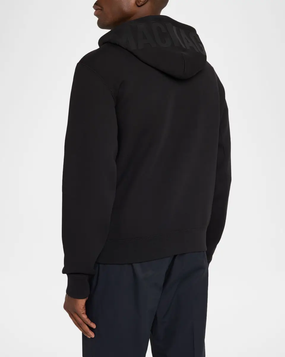 Mackage Men's Kolton Double-Face Jersey Logo Hoodie | Thumbnail 2 Mackage Men's Kolton Double-Face Jersey Logo Hoodie | Thumbnail 2