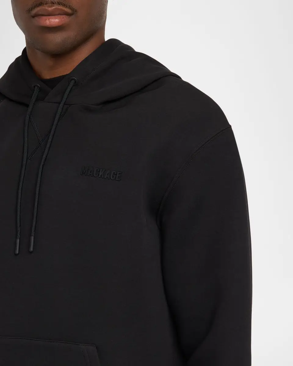 Mackage Men's Kolton Double-Face Jersey Logo Hoodie | Thumbnail 4 Mackage Men's Kolton Double-Face Jersey Logo Hoodie | Thumbnail 4