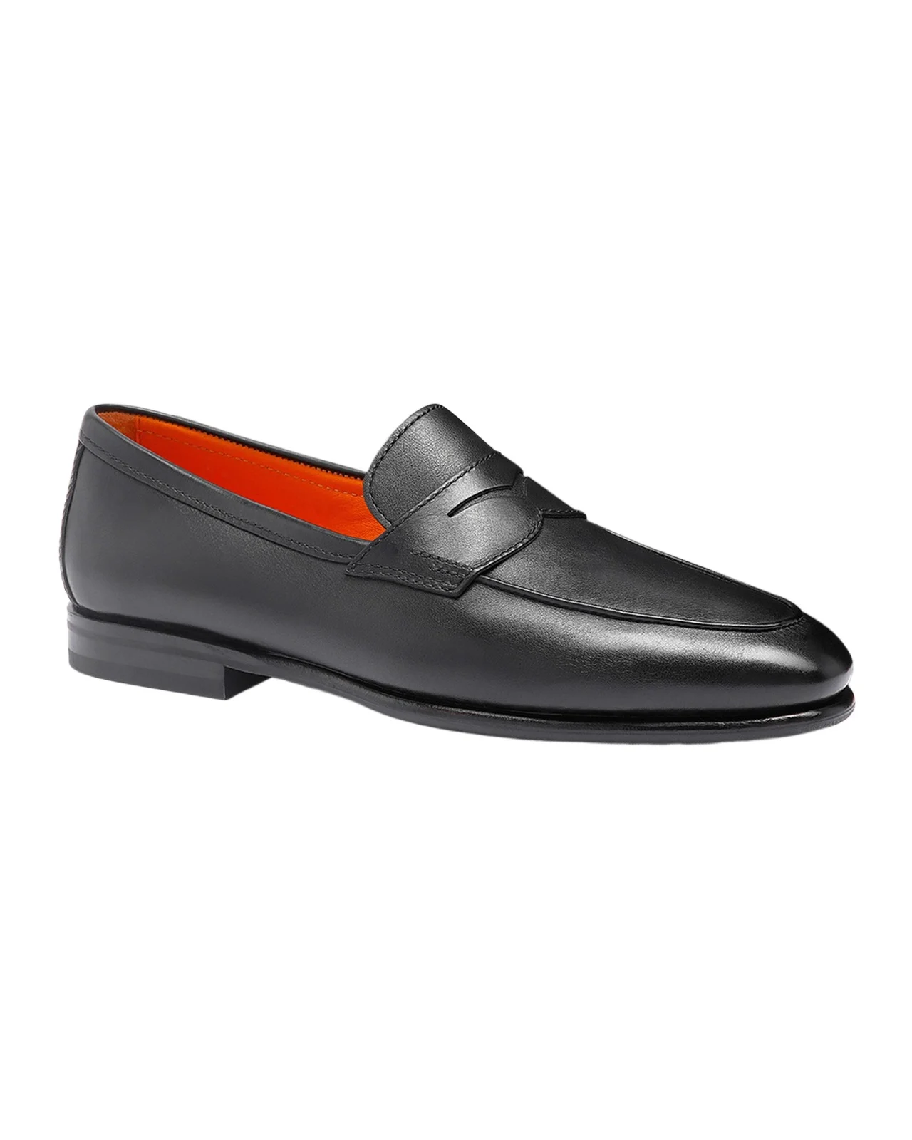 Santoni Men's Carlo Leather Penny Loafers