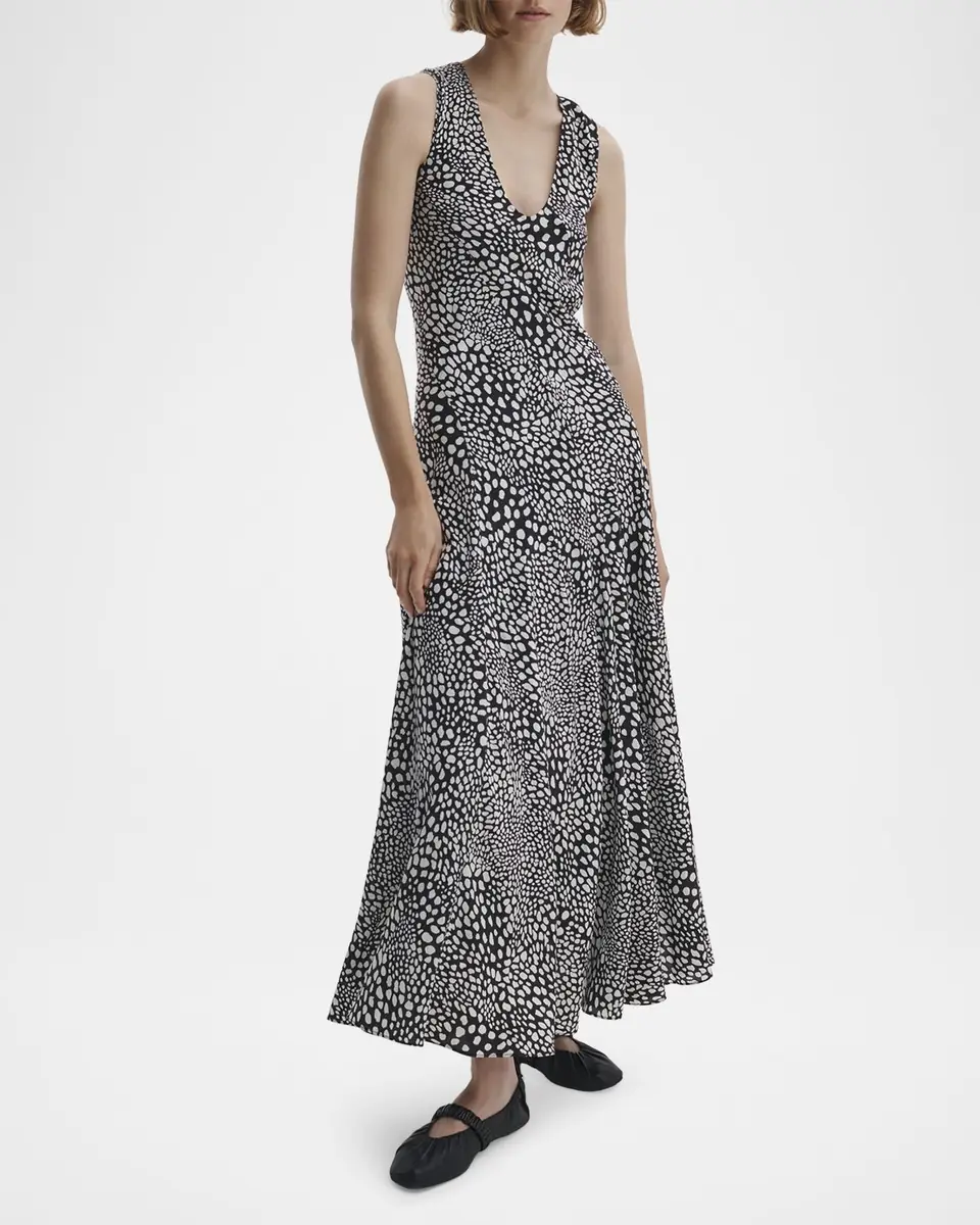 Rag & Bone Sinead Printed Silk-Blend Maxi Dress | Thumbnail 2